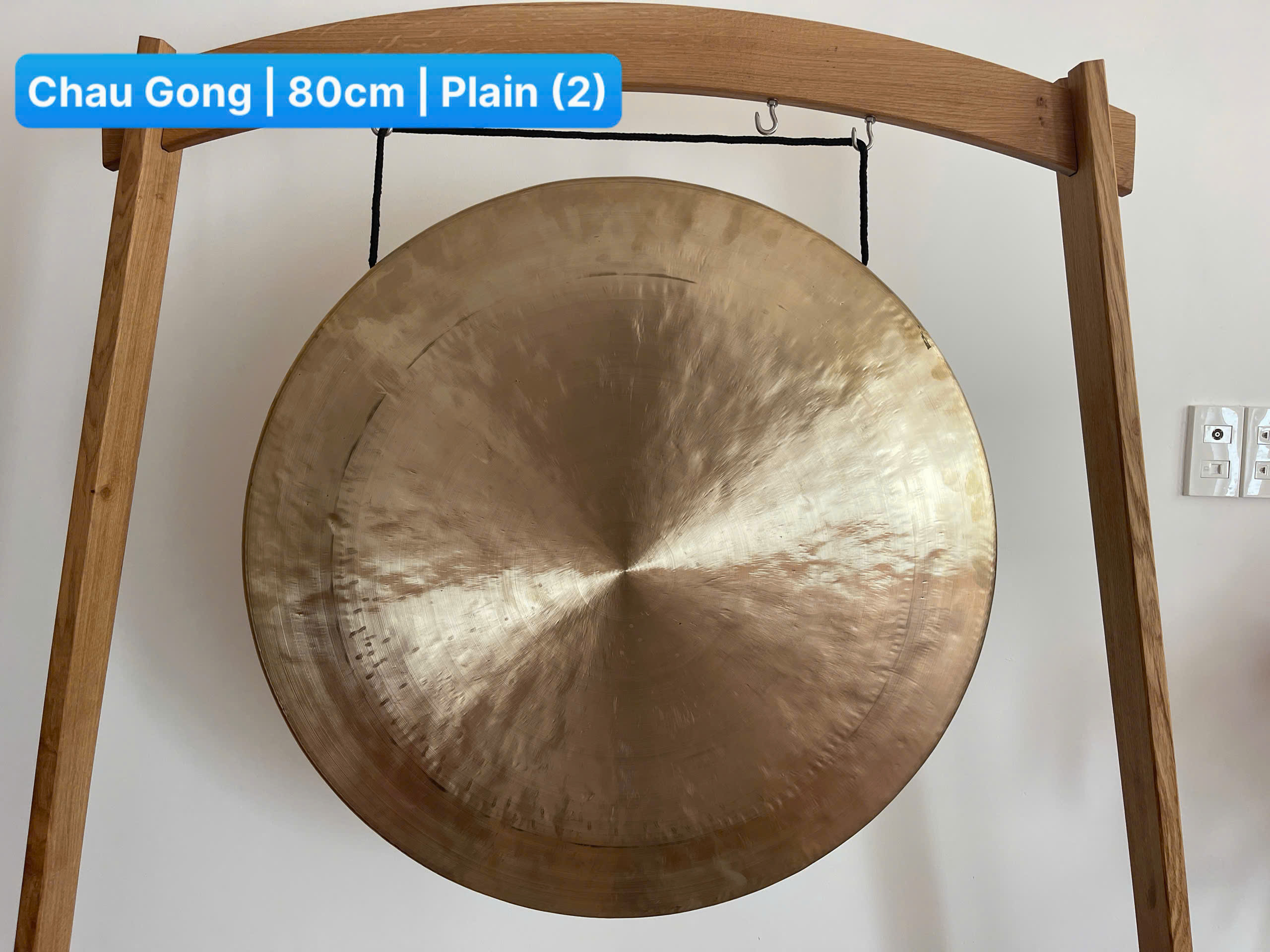 Chau Gong Therapy Set 80cm – Full Setup for Sound Healing (Plain Gong 2)